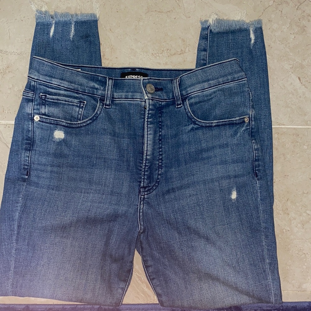 EXPRESS skinny high rise jeans